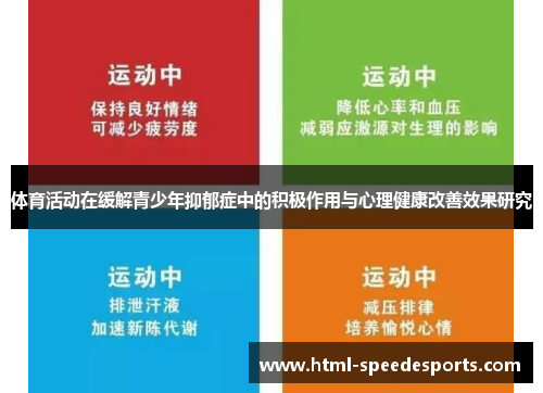 体育活动在缓解青少年抑郁症中的积极作用与心理健康改善效果研究