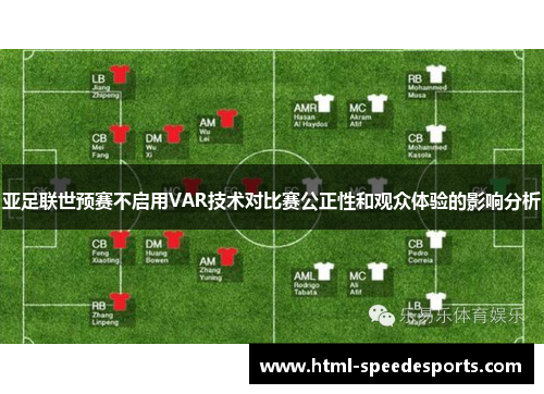 亚足联世预赛不启用VAR技术对比赛公正性和观众体验的影响分析